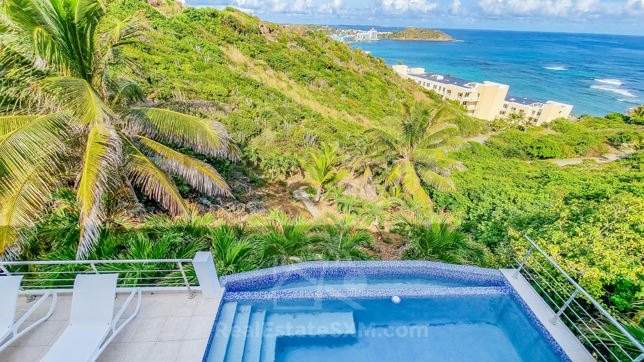 Villa for sale in Caribbean St Maarten, Dawn Beach. Twin Palms. Amazing ocean view. Garden. Peaceful