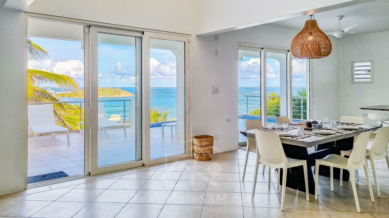 Villa for sale in Caribbean St Maarten, Dawn Beach. Twin Palms. Amazing ocean view. Garden. Peaceful