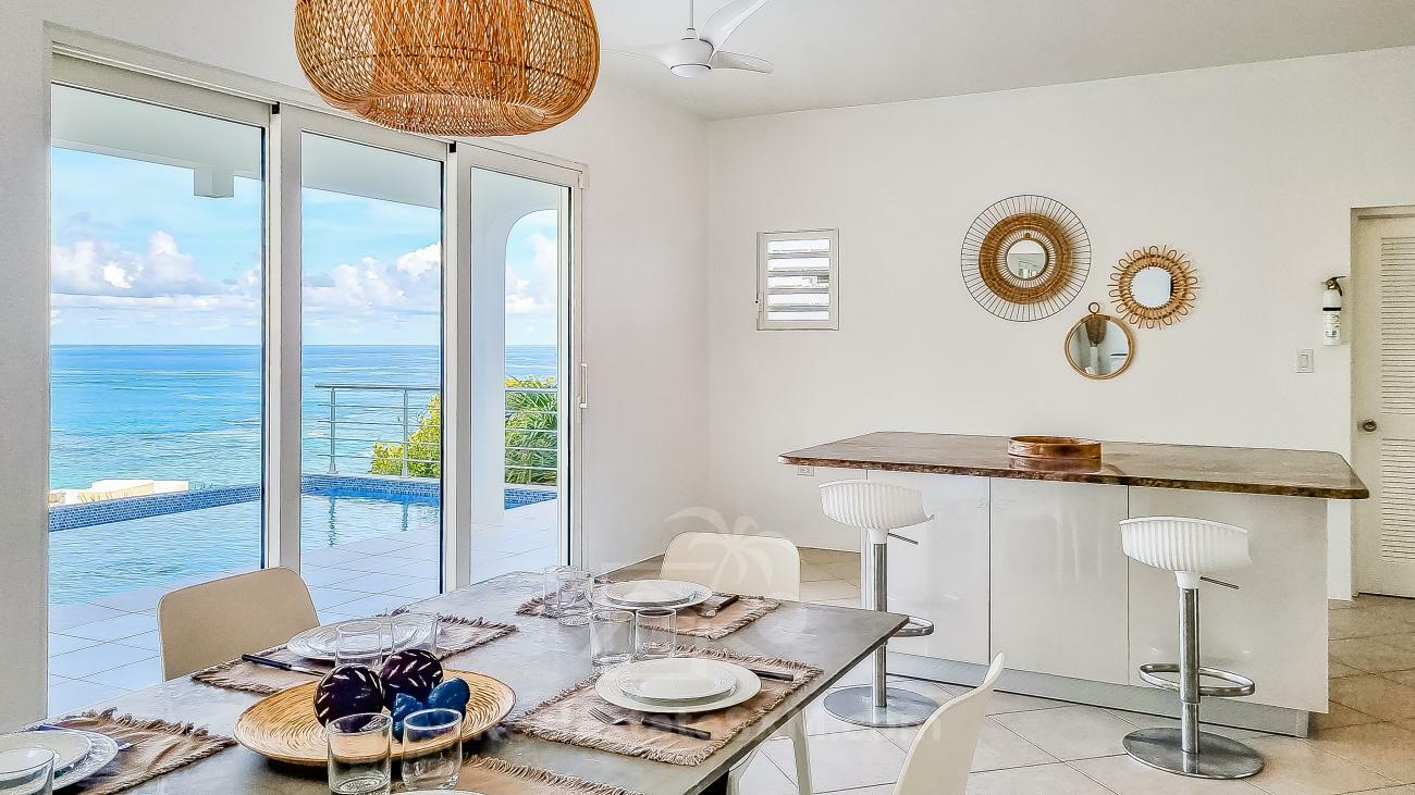 Villa for sale in Caribbean St Maarten, Dawn Beach. Twin Palms. Amazing ocean view. Garden. Peaceful