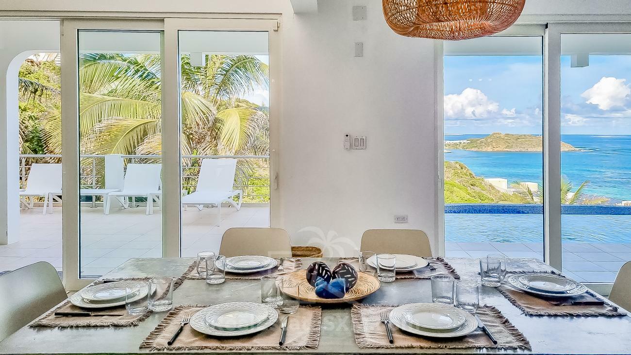 Villa for sale in Caribbean St Maarten, Dawn Beach. Twin Palms. Amazing ocean view. Garden. Peaceful