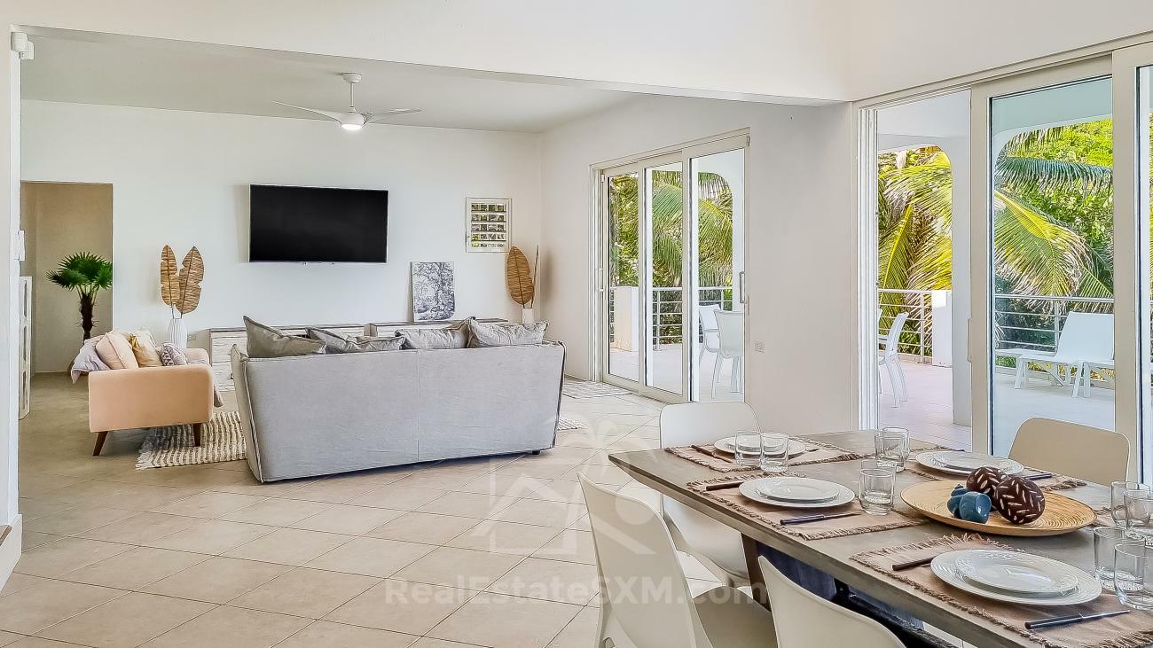 Villa for sale in Caribbean St Maarten, Dawn Beach. Twin Palms. Amazing ocean view. Garden. Peaceful