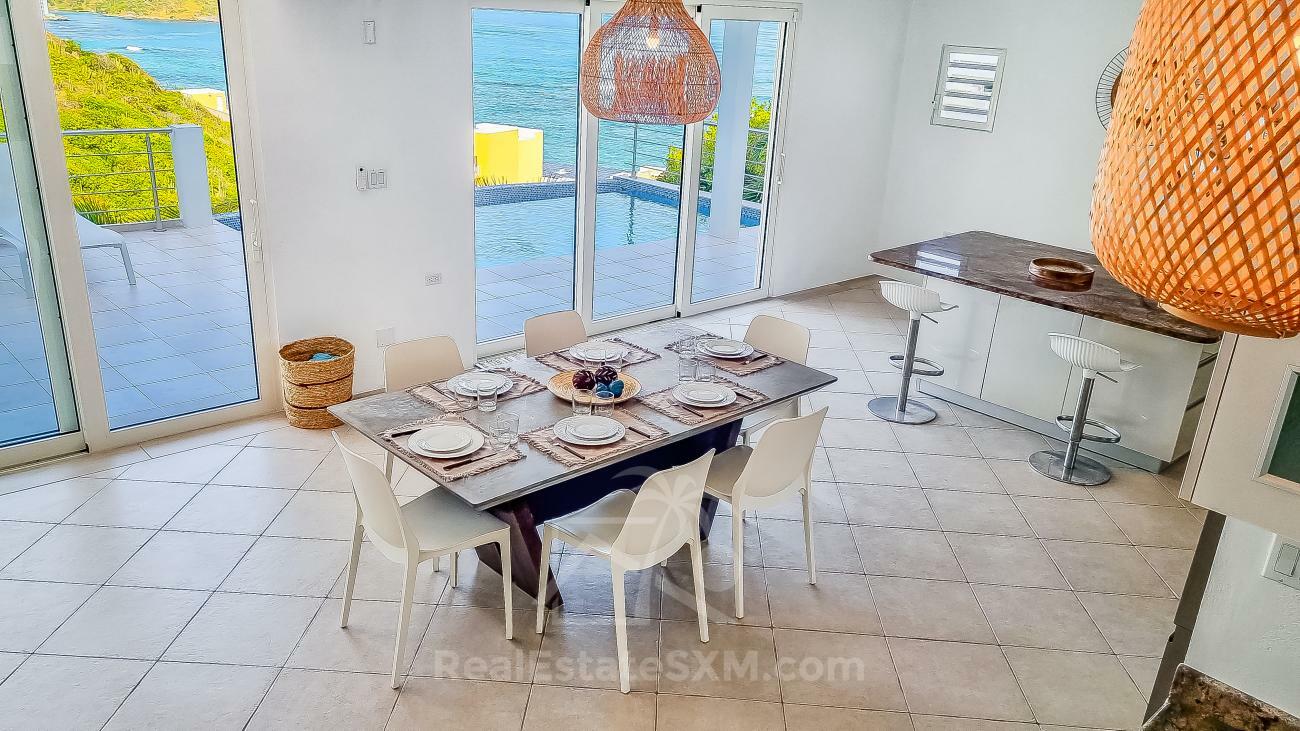 Villa for sale in Caribbean St Maarten, Dawn Beach. Twin Palms. Amazing ocean view. Garden. Peaceful