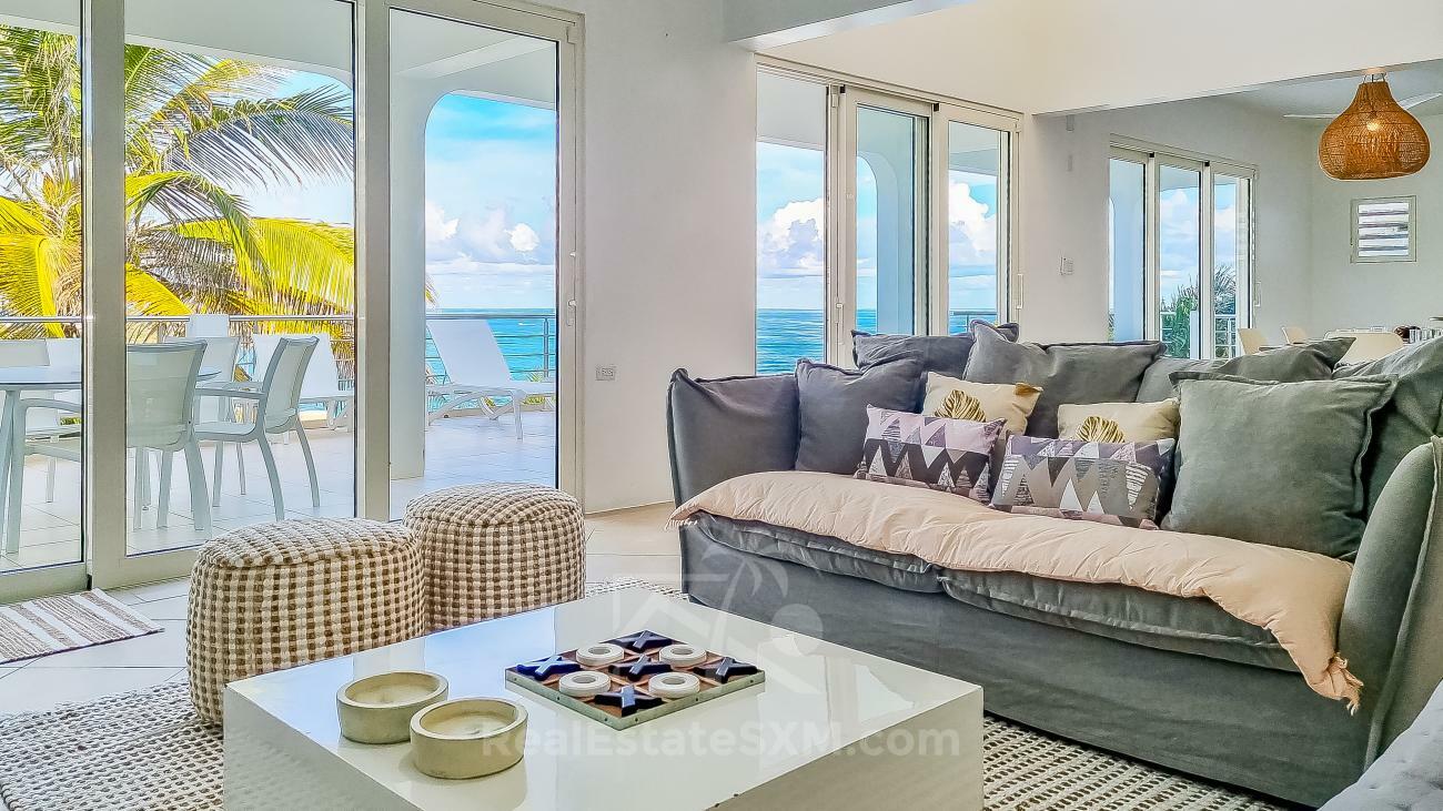 Villa for sale in Caribbean St Maarten, Dawn Beach. Twin Palms. Amazing ocean view. Garden. Peaceful