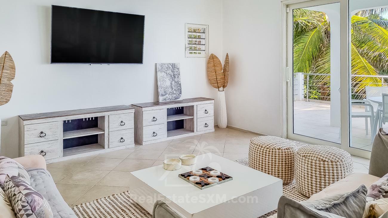 Villa for sale in Caribbean St Maarten, Dawn Beach. Twin Palms. Amazing ocean view. Garden. Peaceful