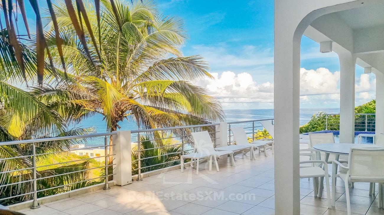 Villa for sale in Caribbean St Maarten, Dawn Beach. Twin Palms. Amazing ocean view. Garden. Peaceful