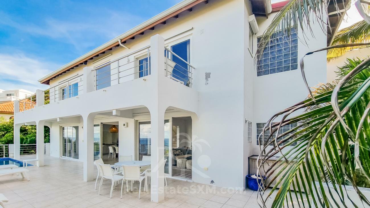 Villa for sale in Caribbean St Maarten, Dawn Beach. Twin Palms. Amazing ocean view. Garden. Peaceful