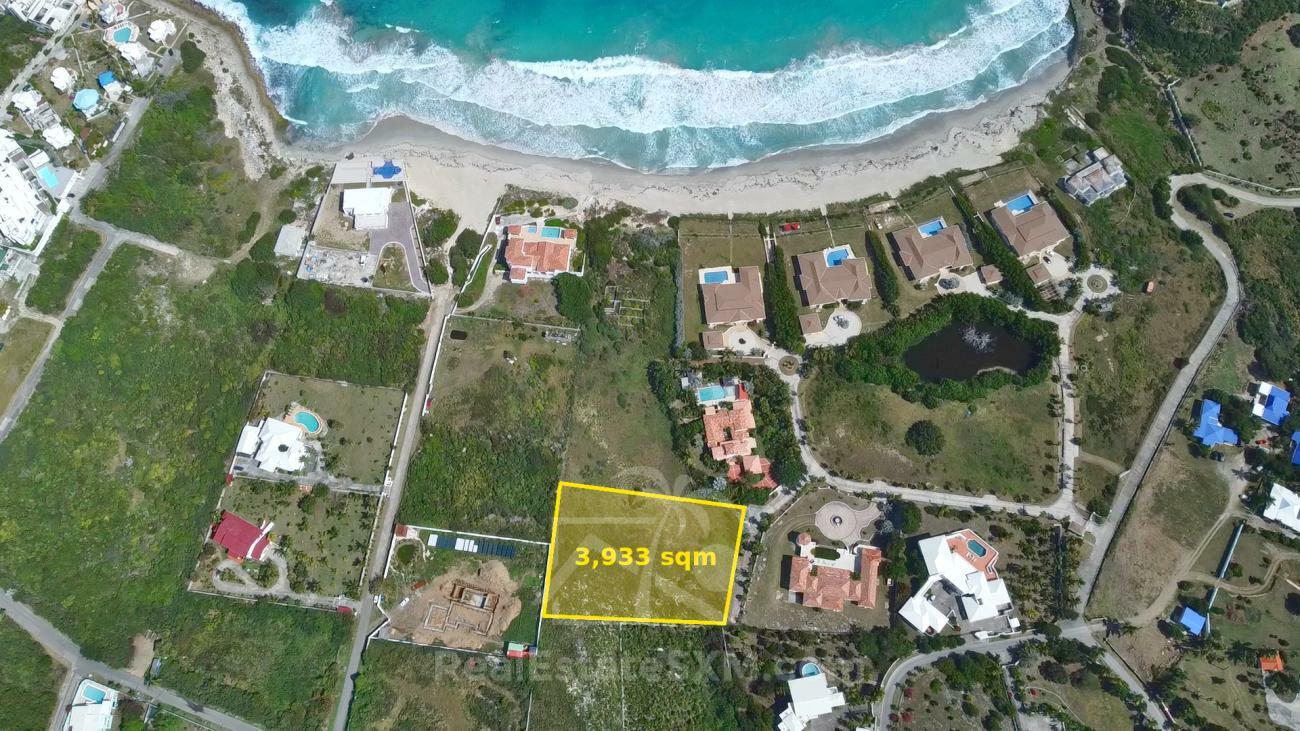 Big lot for sale in St Maarten, Guana Bay Beach 3933sqm