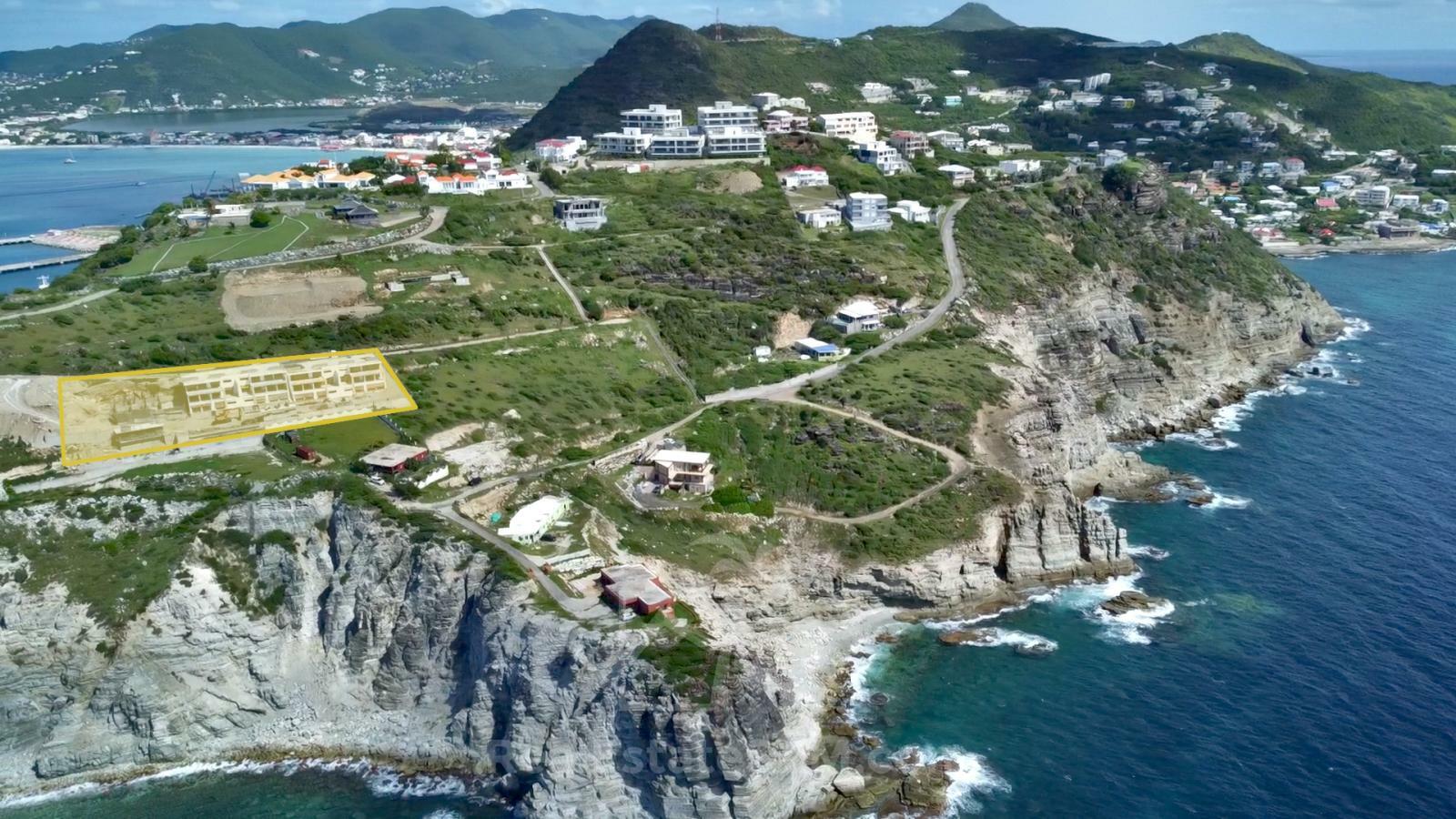  St Maarten condos for sale Point Blanche, Gabriel Residences on cliff, ocean view, pool, fitness