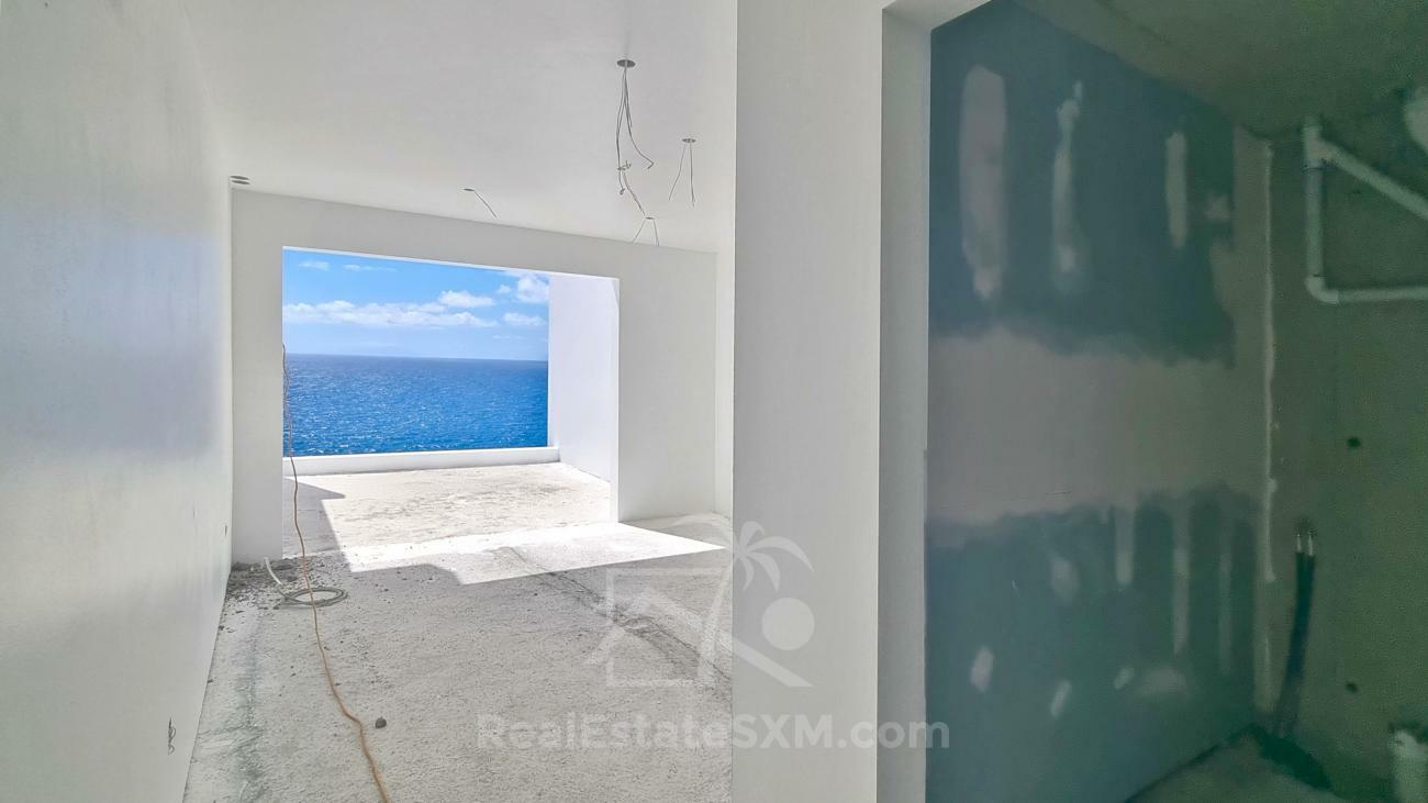  St Maarten condos for sale Point Blanche, Gabriel Residences on cliff, ocean view, pool, fitness