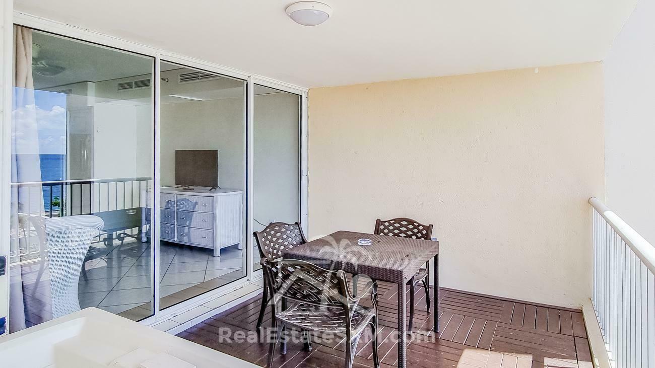 Large Condo for sale in St Maarten, 1BR Cupecoy, Sapphire Resort. Caribbean Sea View Sunsets (135)