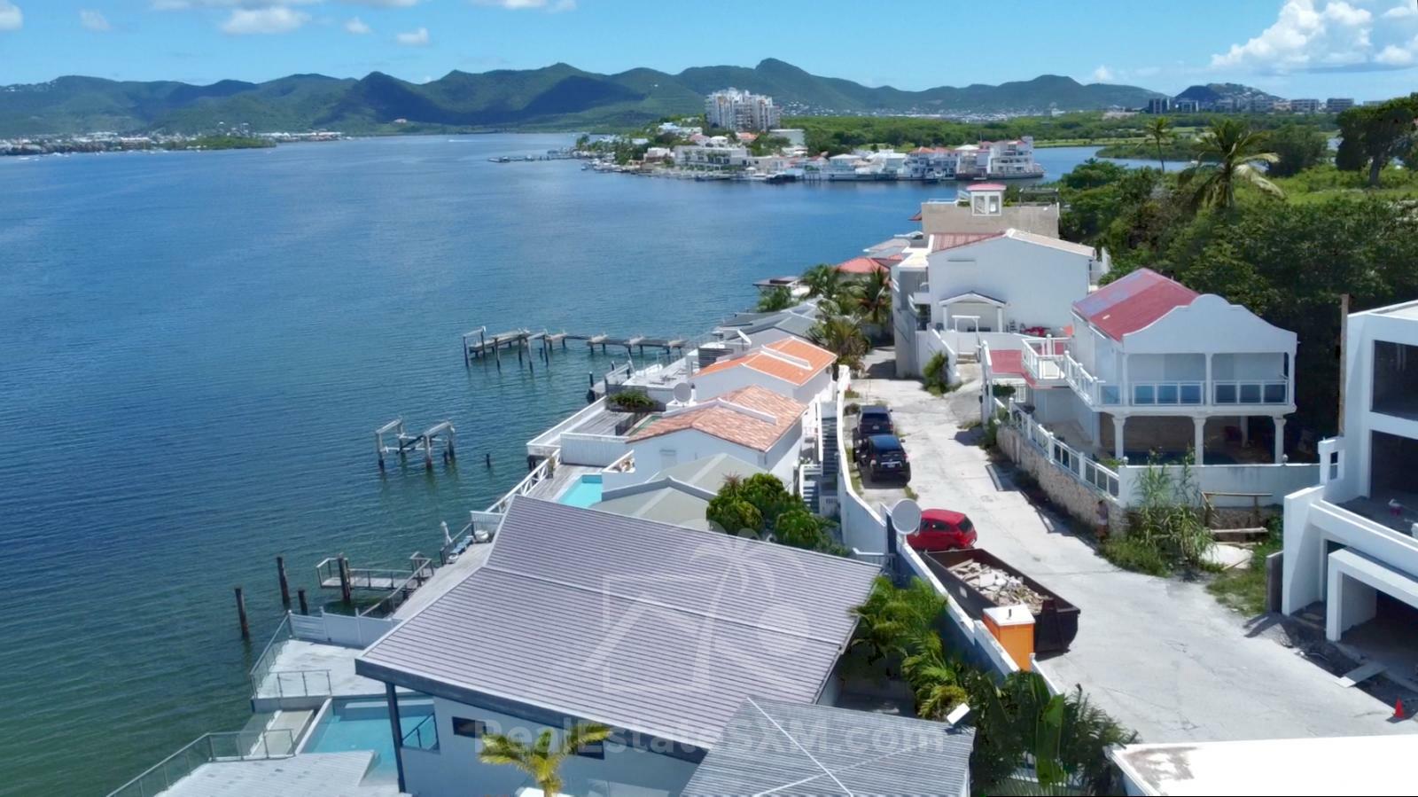 Homes for sale in St Maarten, Cupecoy. La Maddalena 3BR Townhouses with Lagoon view. 