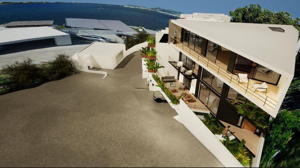 Homes for sale in St Maarten, Cupecoy. La Maddalena 3BR Townhouses with Lagoon view. 