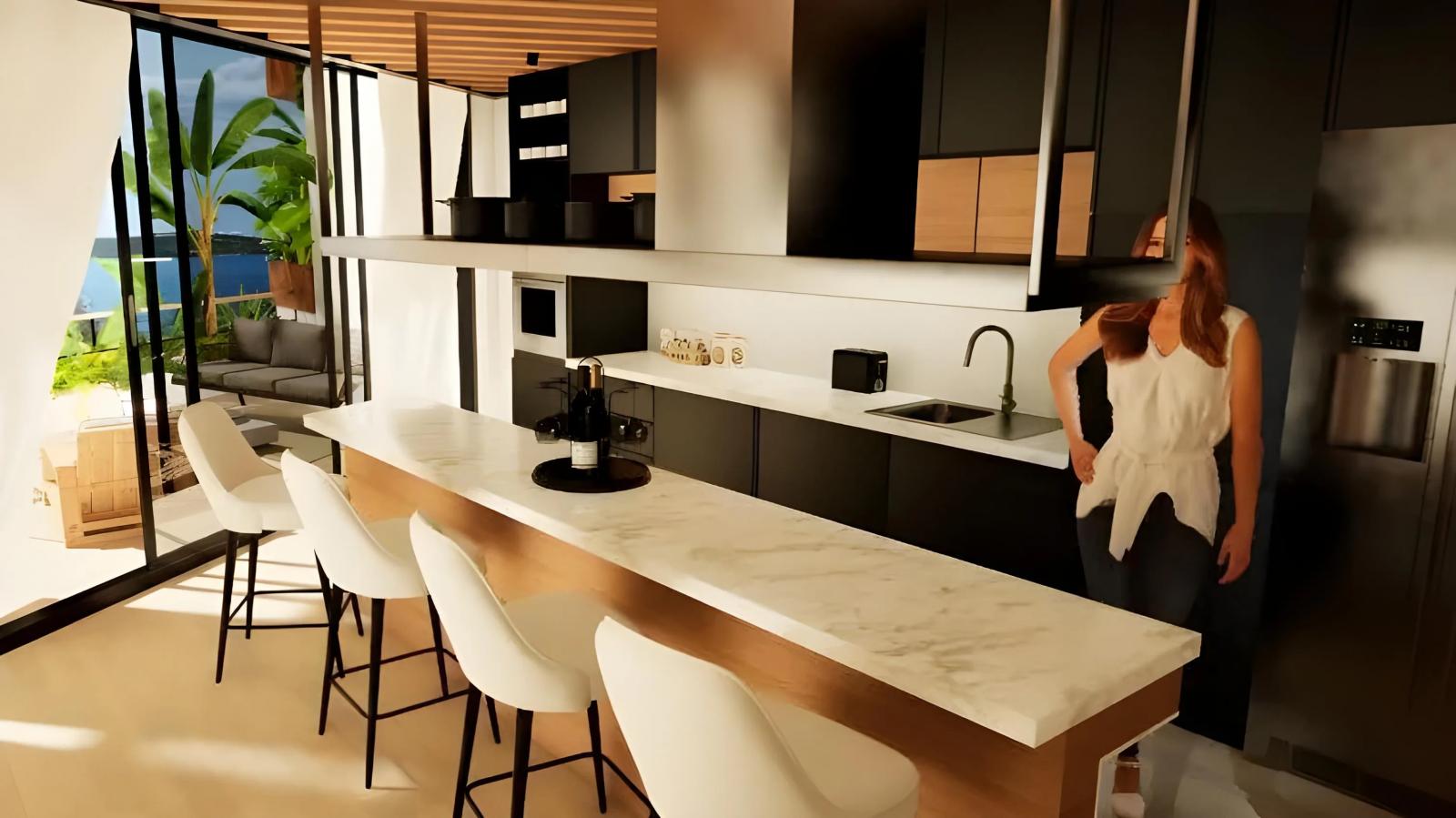 Homes for sale in St Maarten, Cupecoy. La Maddalena 3BR Townhouses with Lagoon view. 