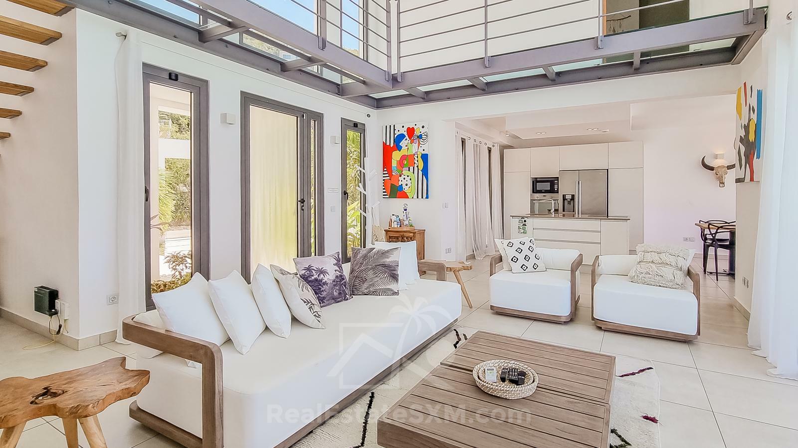 Luxury Modern Villa Spring Sea for sale, St Maarten, Indigo Bay. Caribbean Sea. Sunsets. Good ROI