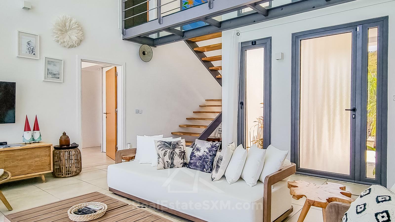 Luxury Modern Villa Spring Sea for sale, St Maarten, Indigo Bay. Caribbean Sea. Sunsets. Good ROI