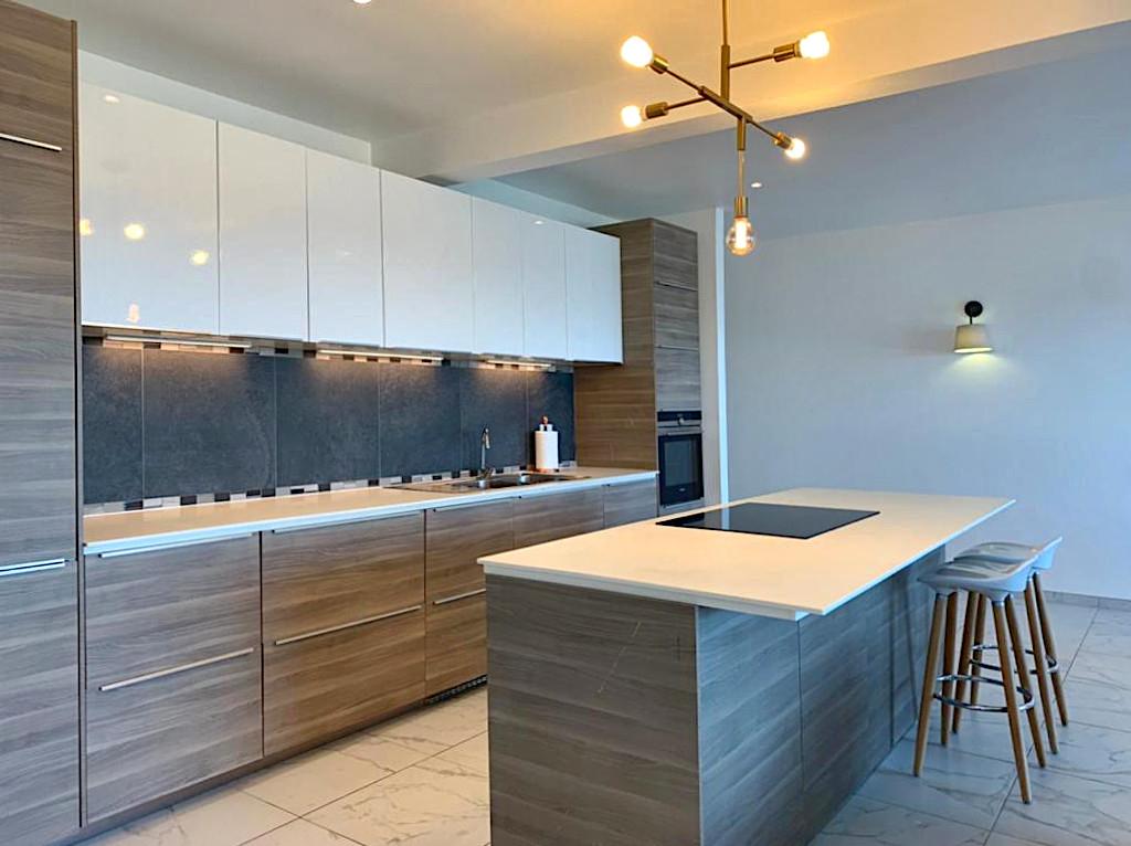 Home for rent St Maarten, 2BR modern condo in Guana Bay. Ocean and St Barts view. Gated. Vanina Res.