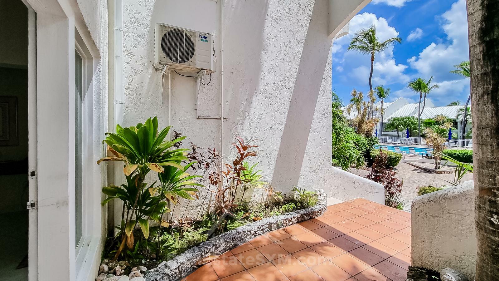 Ocean-front 2BR Spacious Apartment For Rent St Maarten Cupecoy Beach Club. Sunsets. Quiet. Gated
