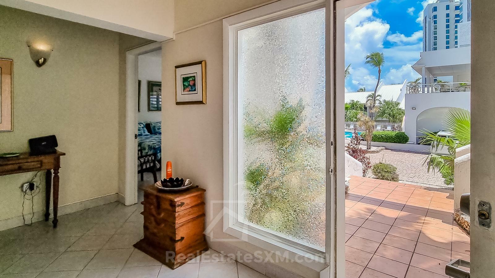 Ocean-front 2BR Spacious Apartment For Rent St Maarten Cupecoy Beach Club. Sunsets. Quiet. Gated