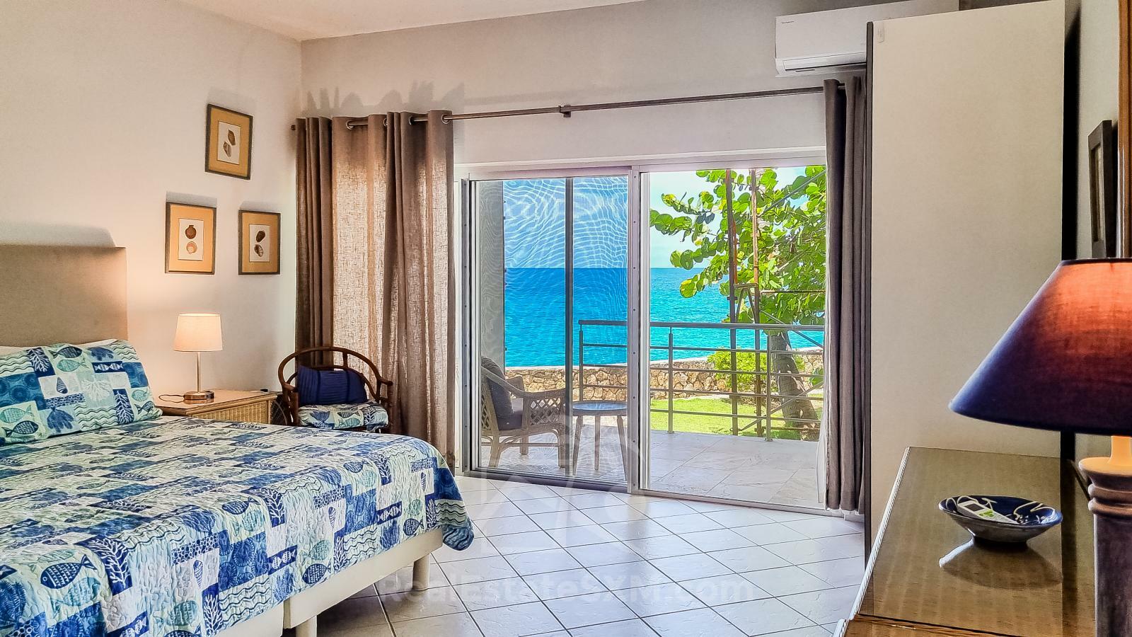 Ocean-front 2BR Spacious Apartment For Rent St Maarten Cupecoy Beach Club. Sunsets. Quiet. Gated