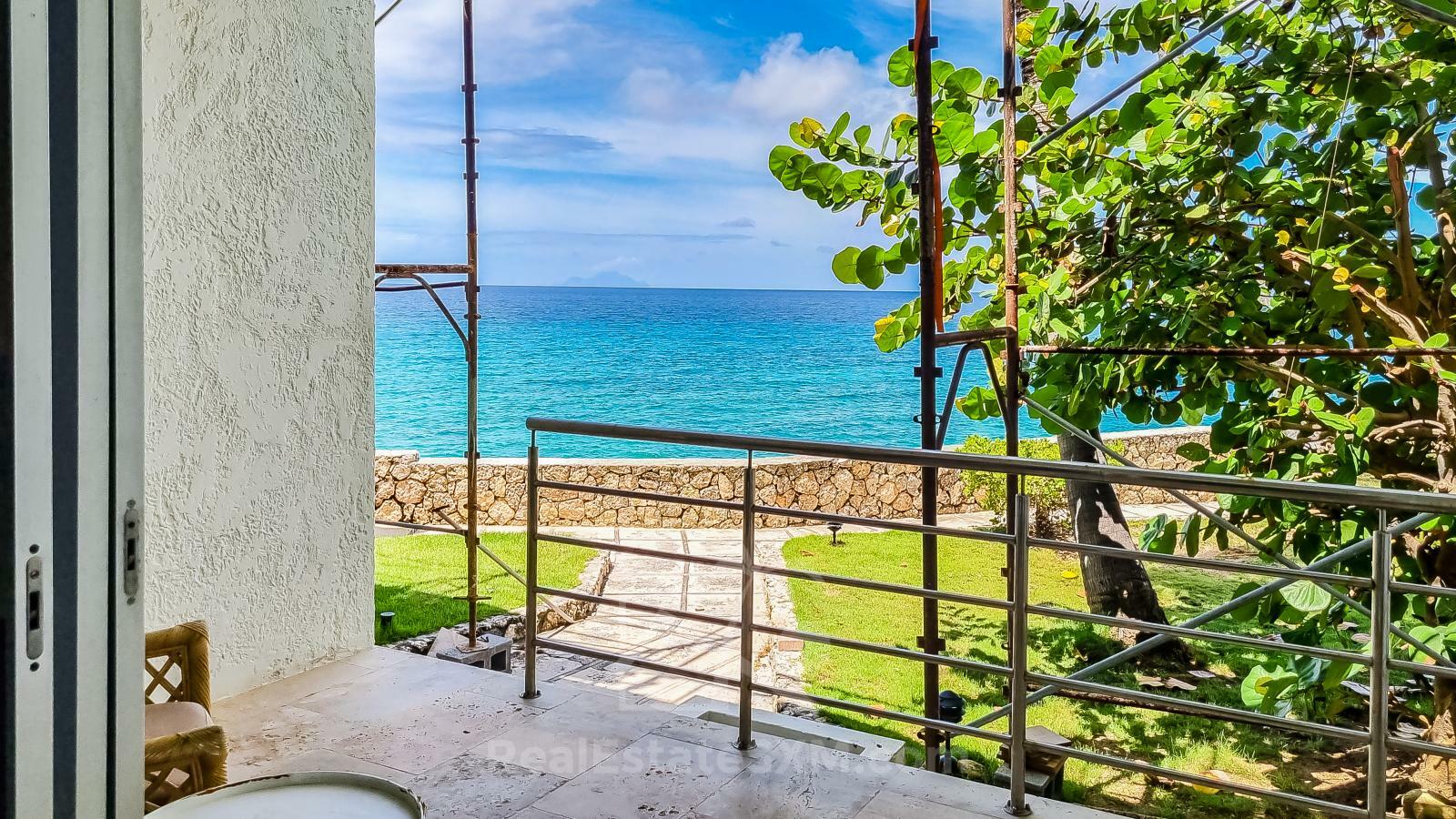 Ocean-front 2BR Spacious Apartment For Rent St Maarten Cupecoy Beach Club. Sunsets. Quiet. Gated