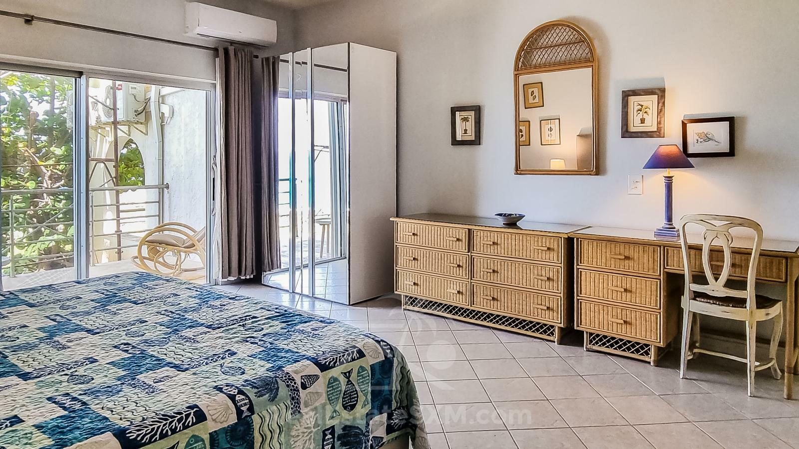 Ocean-front 2BR Spacious Apartment For Rent St Maarten Cupecoy Beach Club. Sunsets. Quiet. Gated