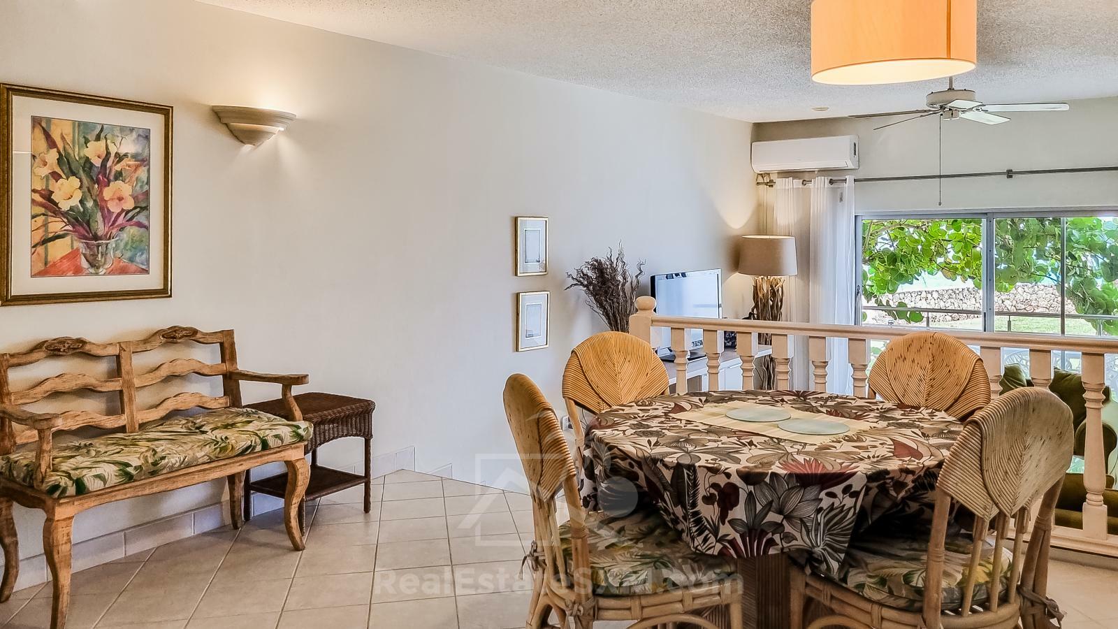 Ocean-front 2BR Spacious Apartment For Rent St Maarten Cupecoy Beach Club. Sunsets. Quiet. Gated