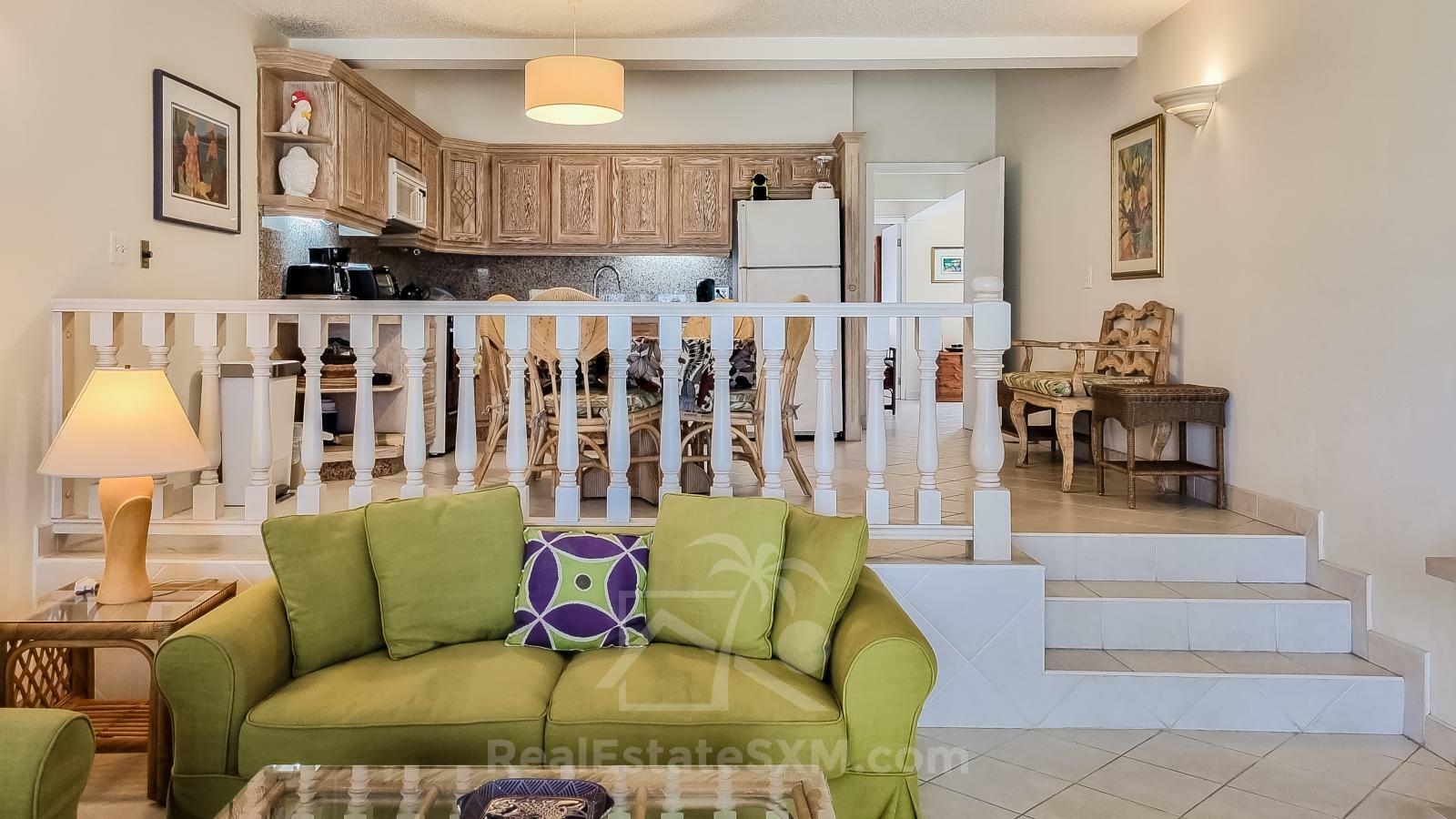 Ocean-front 2BR Spacious Apartment For Rent St Maarten Cupecoy Beach Club. Sunsets. Quiet. Gated
