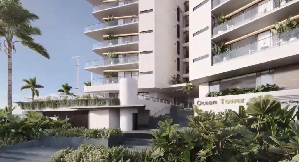 Oceanfront 1 bedroom condos for sale St Maarten in Ocean Residences, SImpson Bay. Caribbean sunsets