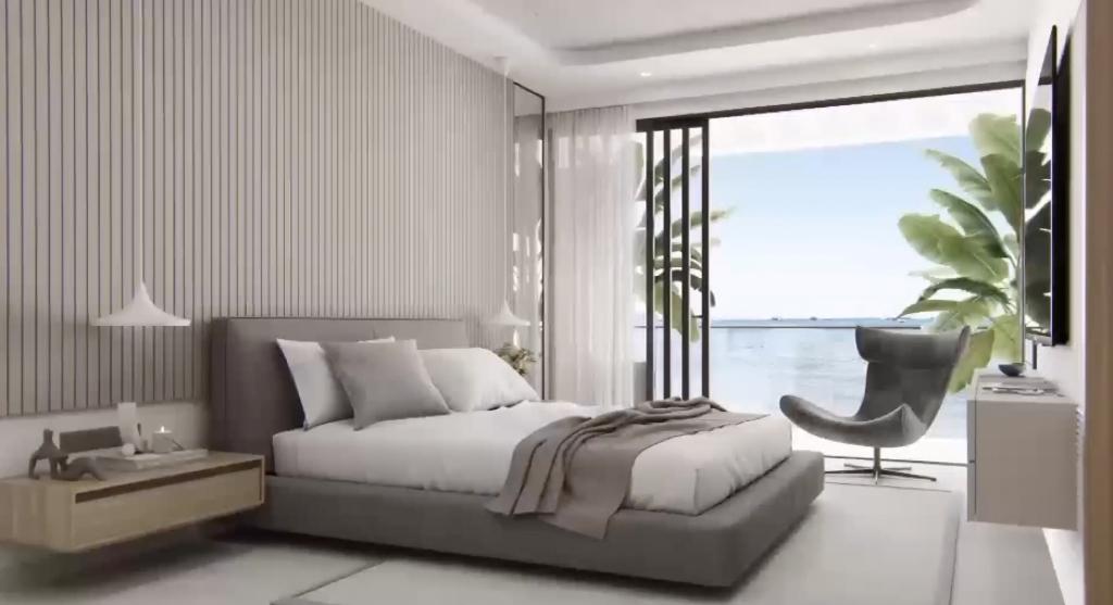 Oceanfront 1 bedroom condos for sale St Maarten in Ocean Residences, SImpson Bay. Caribbean sunsets