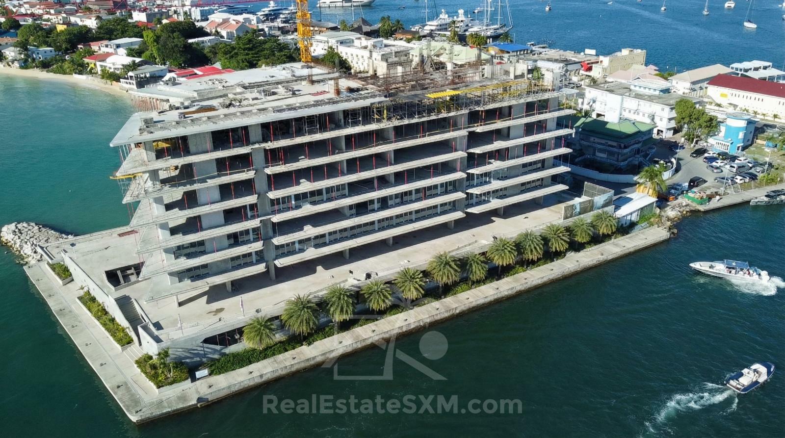 Oceanfront 1 bedroom condos for sale St Maarten in Ocean Residences, SImpson Bay. Caribbean sunsets