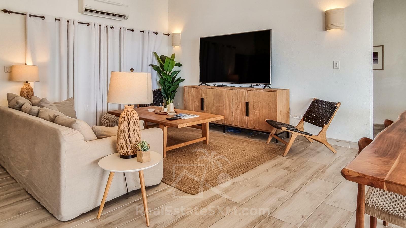 Caribbean Villa Domila for sale in St Maarten, Pelican Key. Ocean view & Sunsets. Rental income