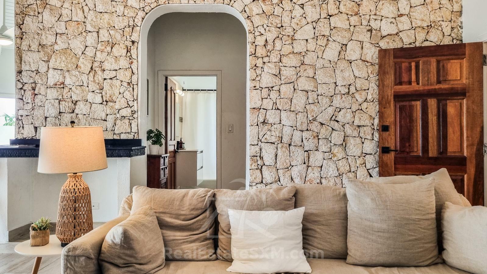 Caribbean Villa Domila for sale in St Maarten, Pelican Key. Ocean view & Sunsets. Rental income