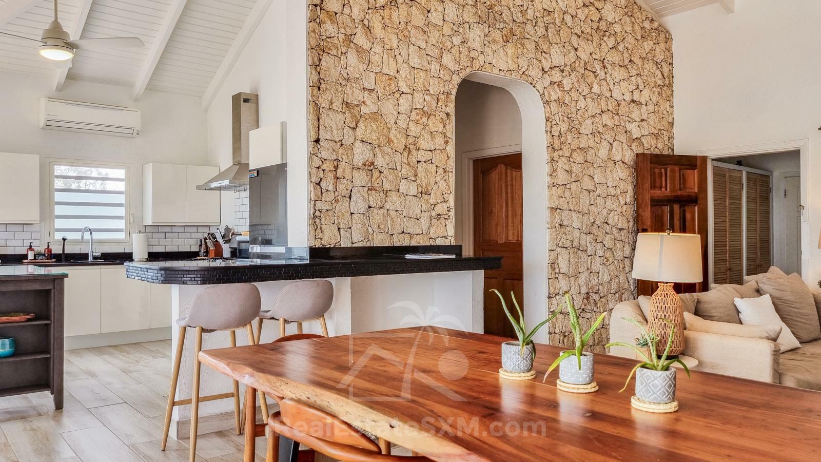 Caribbean Villa Domila for sale in St Maarten, Pelican Key. Ocean view & Sunsets. Rental income