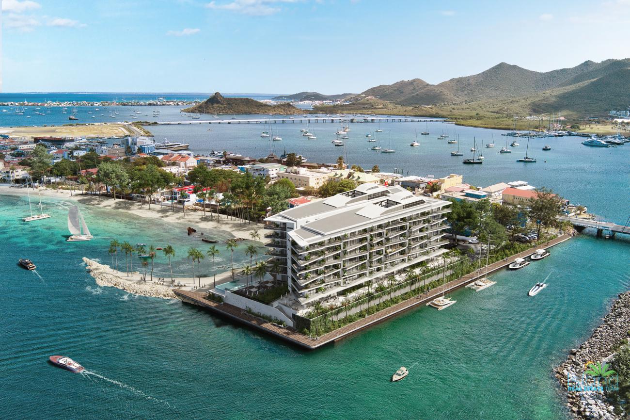 St Maarten condos for sale in Simpson Bay. Oceanfront.