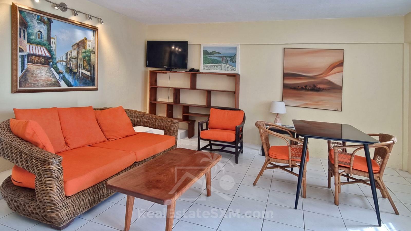 Apartment for RENT St Maarten Point Blanche 1BR. Ocean view. Breeze. GEBE incl. Generator! (E)