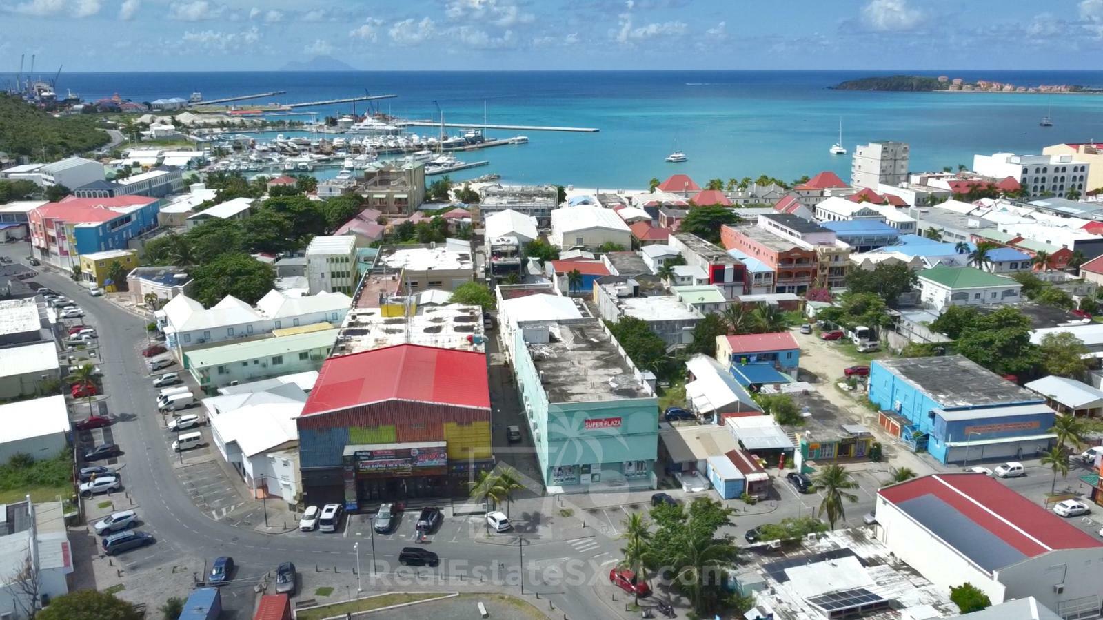 Philipsburg St Maarten 3-storey very spacious commercial building FOR RENT. Super Plaza 