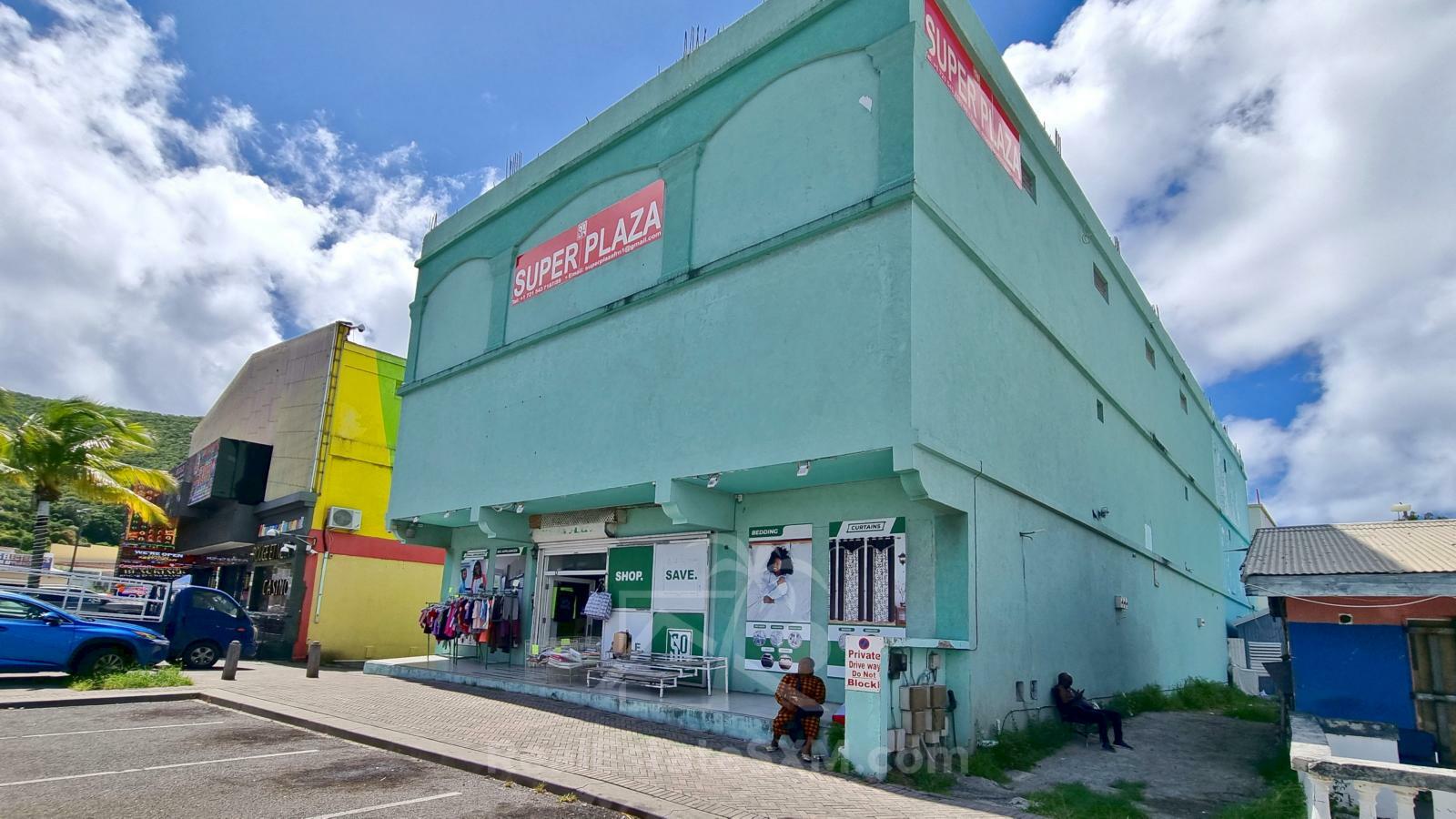Philipsburg St Maarten 3-storey very spacious commercial building FOR RENT. Super Plaza 