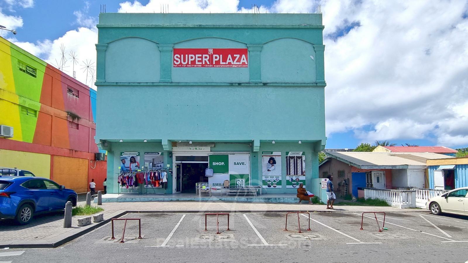 Philipsburg St Maarten 3-storey very spacious commercial building FOR RENT. Super Plaza 