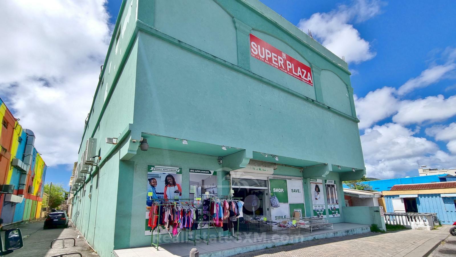 Philipsburg St Maarten 3-storey very spacious commercial building FOR RENT. Super Plaza 