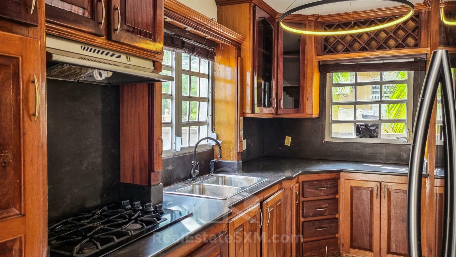 St Peters 2BR spacious apartment FOR RENT SXM. Convenient location. Gated. Renovated. Semi-furnished