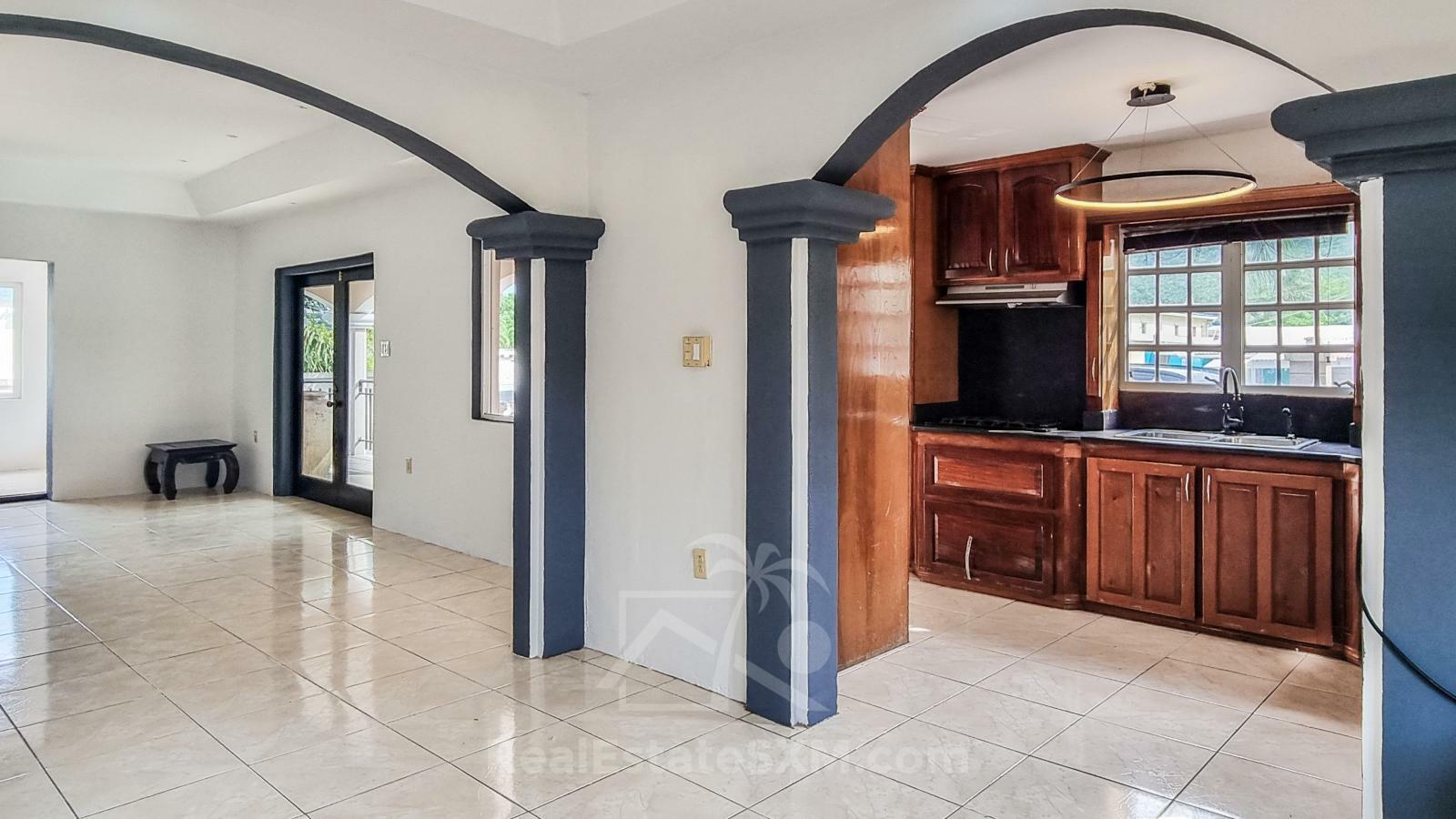 St Peters 2BR spacious apartment FOR RENT SXM. Convenient location. Gated. Renovated. Semi-furnished