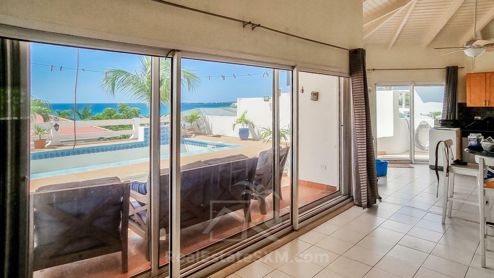 St Martin villa for sale in Pelican Key. Caribbean Sunsets. Sea View.  + 2BR apartment 