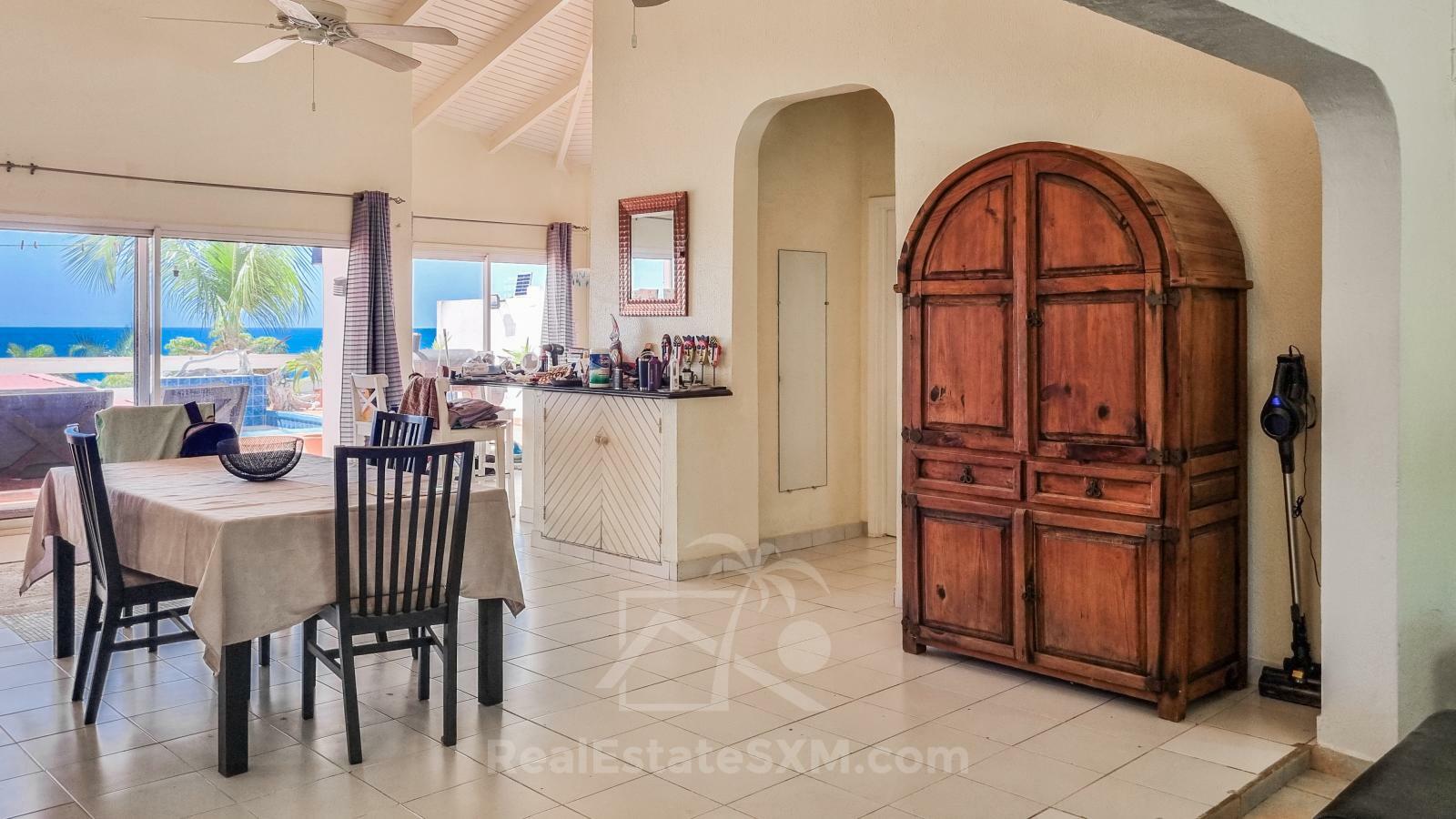 St Martin villa for sale in Pelican Key. Caribbean Sunsets. Sea View.  + 2BR apartment 