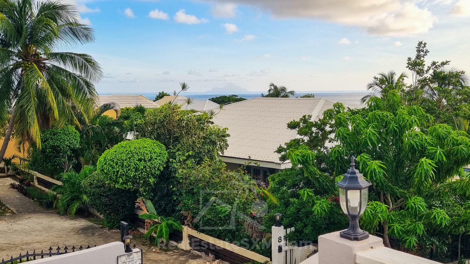 St Martin villa for sale in Pelican Key. Caribbean Sunsets. Sea View.  + 2BR apartment 