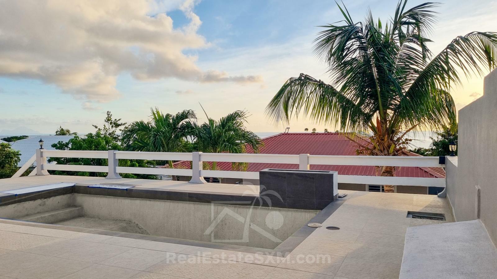 St Martin villa for sale in Pelican Key. Caribbean Sunsets. Sea View.  + 2BR apartment 