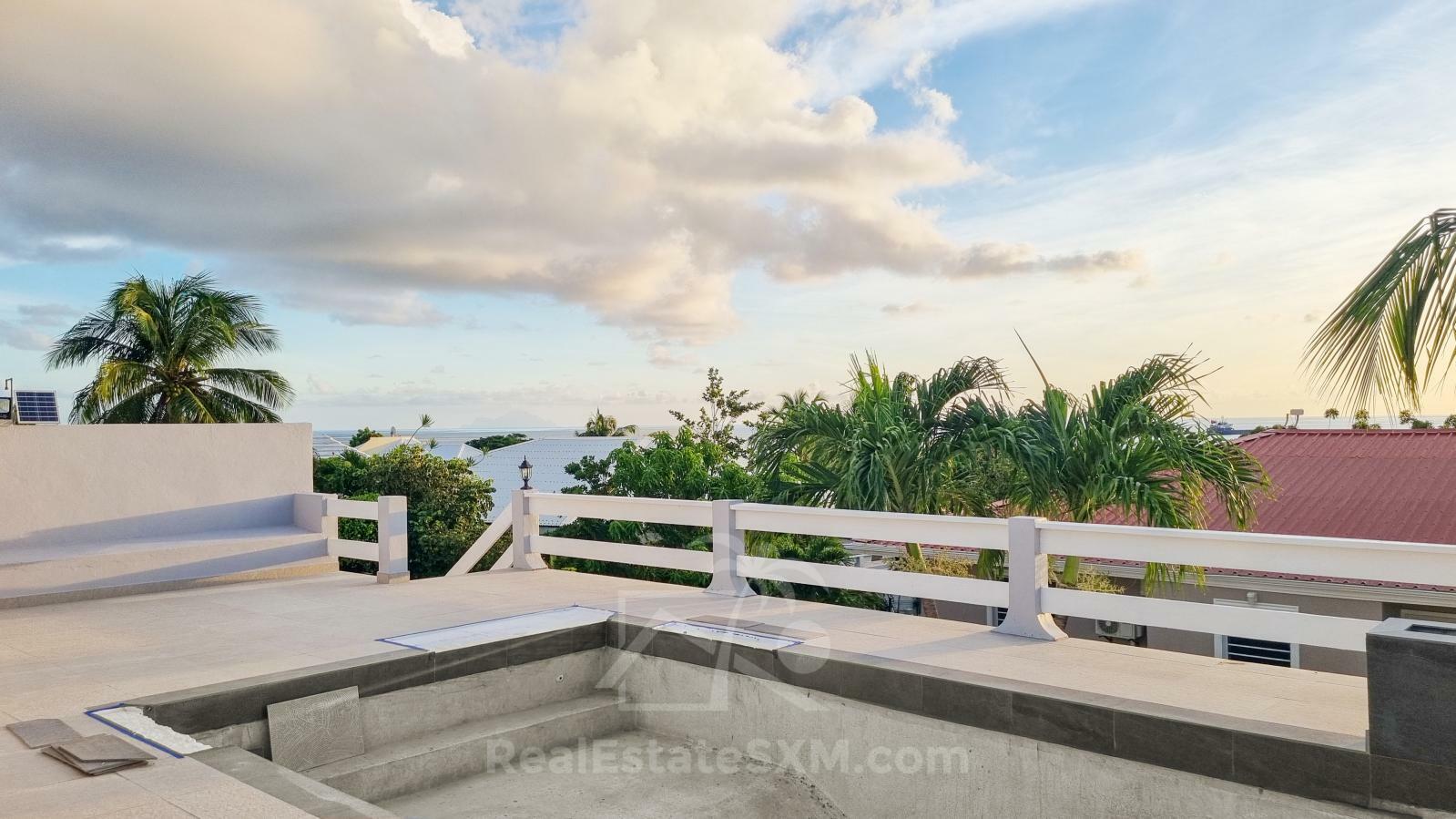 St Martin villa for sale in Pelican Key. Caribbean Sunsets. Sea View.  + 2BR apartment 