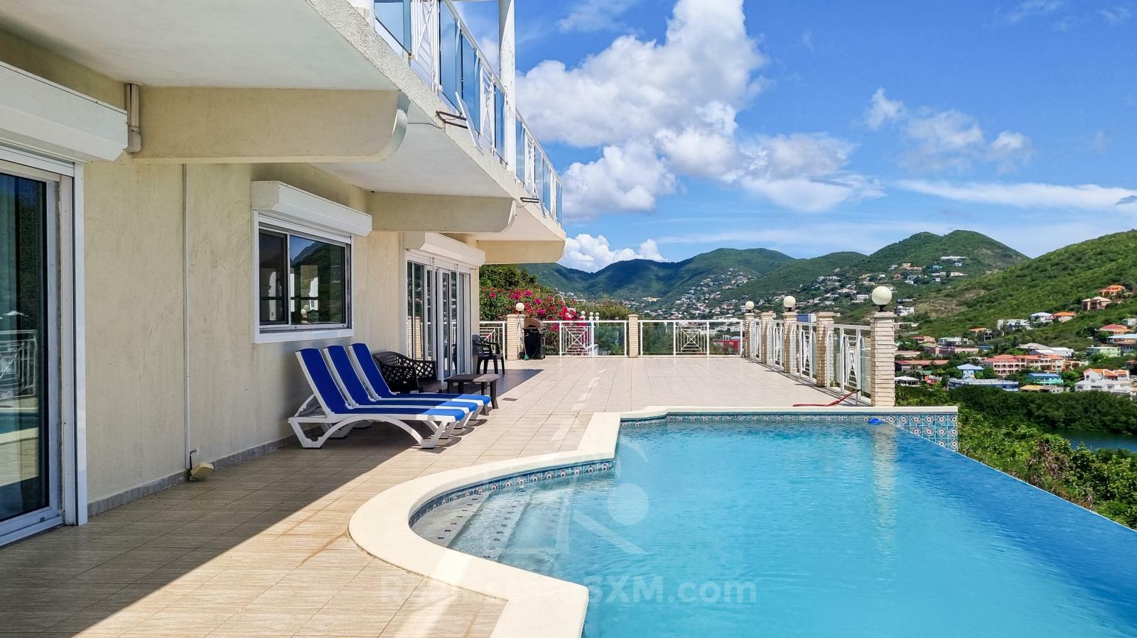 Luxury Caribbean property for sale in St Maarten: Villa Athena, Beethoven Rd. Unbelievable views! 