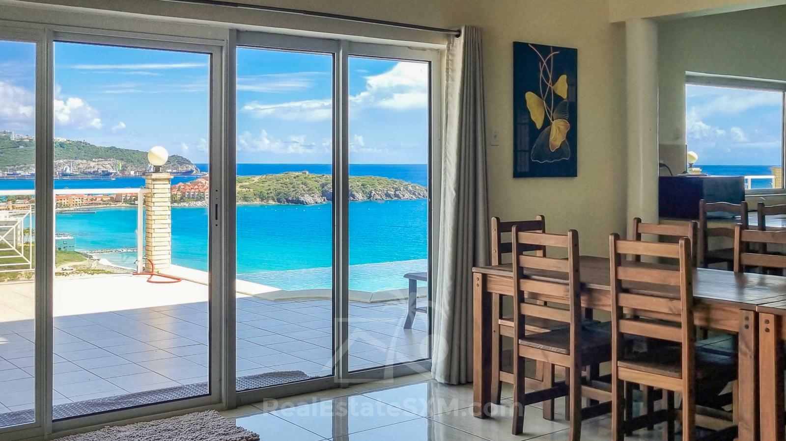 Luxury Caribbean property for sale in St Maarten: Villa Athena, Beethoven Rd. Unbelievable views! 