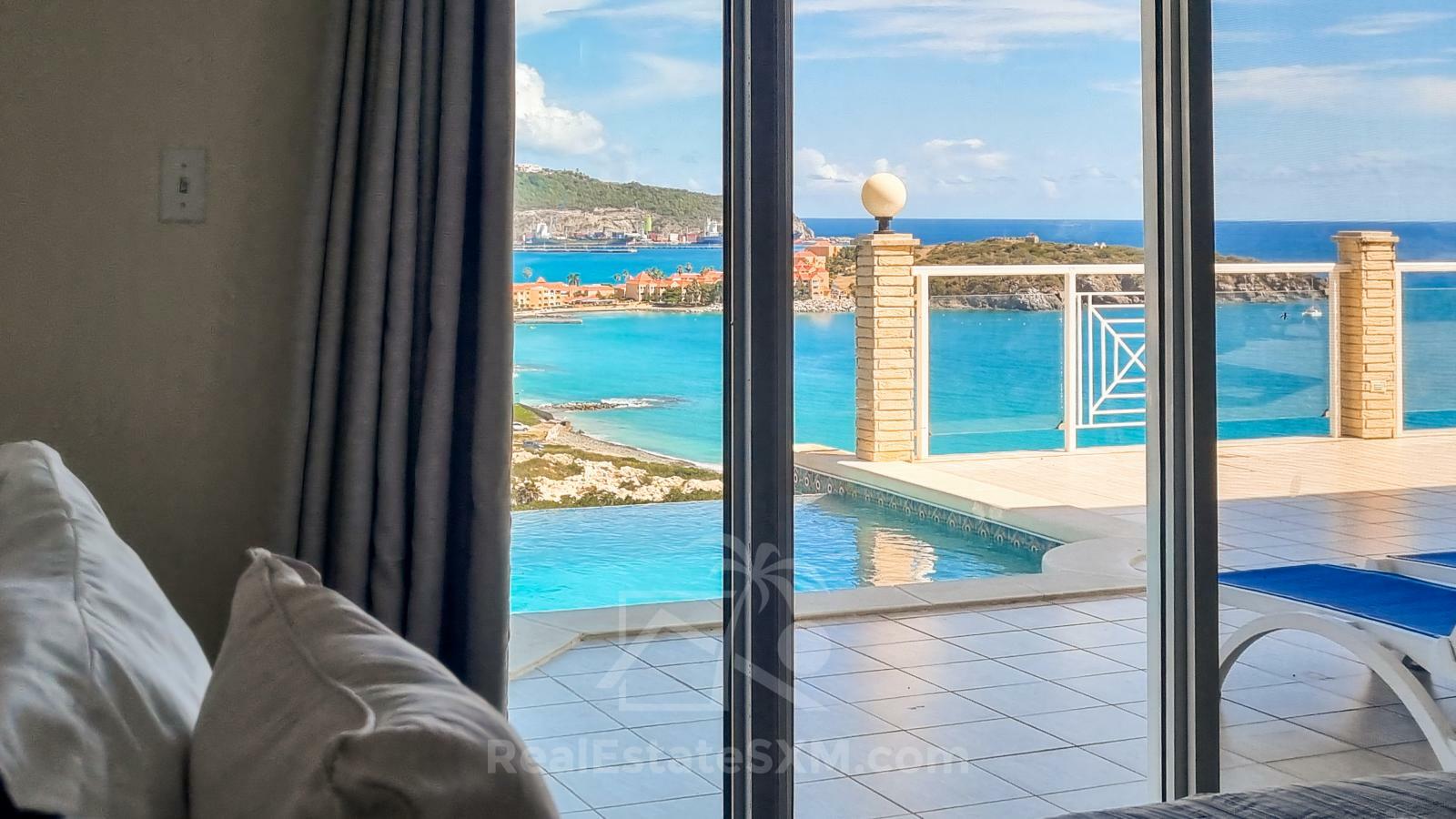 Luxury Caribbean property for sale in St Maarten: Villa Athena, Beethoven Rd. Unbelievable views! 