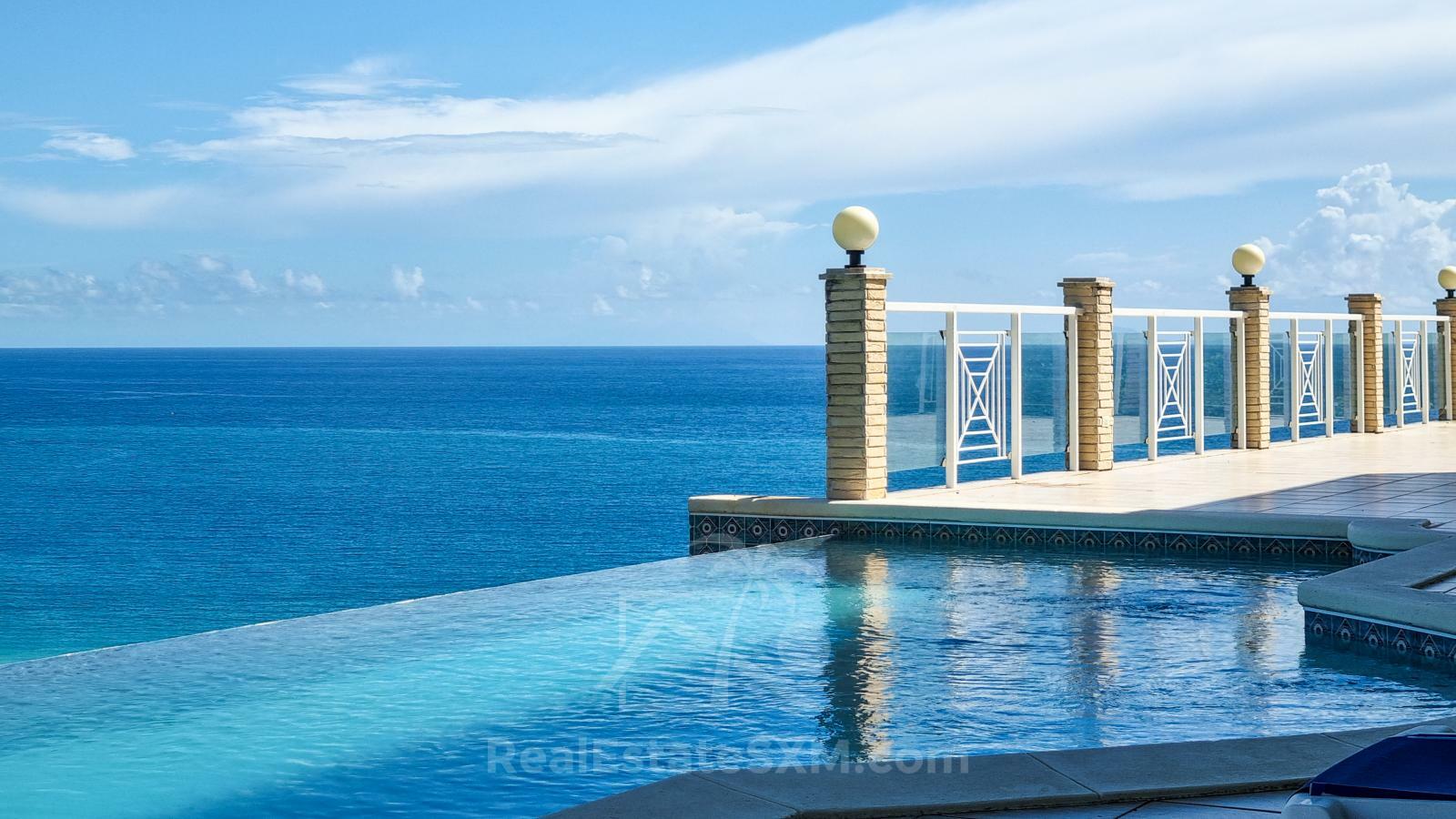 Luxury Caribbean property for sale in St Maarten: Villa Athena, Beethoven Rd. Unbelievable views! 